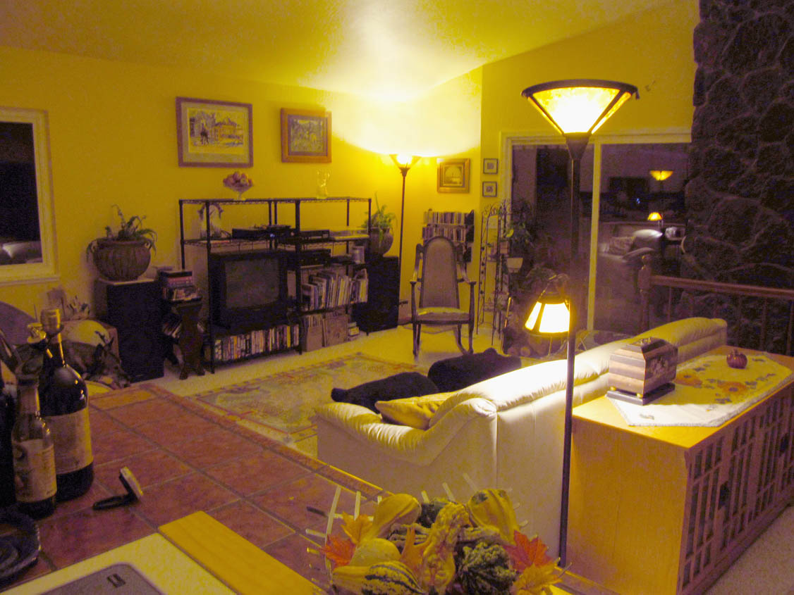 evening living room